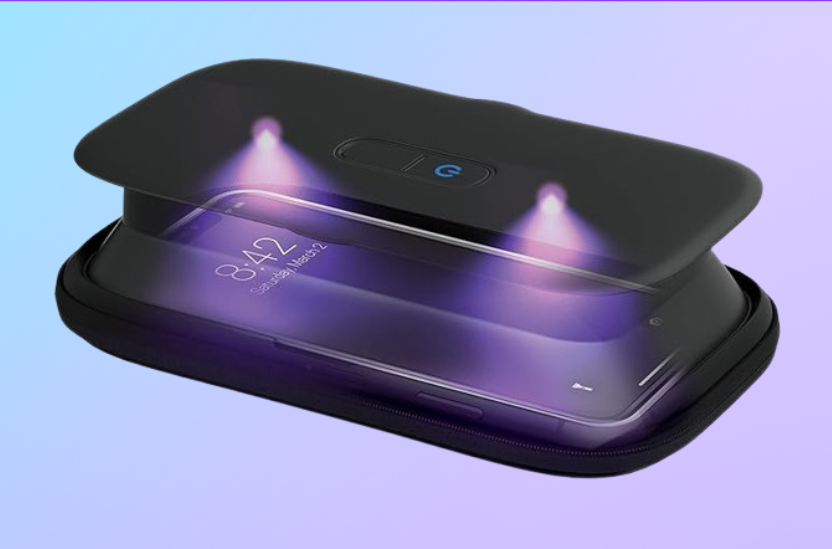 Pure UV Portable Sanitizer - Rechargeable UV Light Sterilizer Box - Effectively Eliminates 99.9% of Germs
